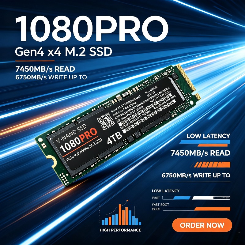 M.2 Nvme 4Tb Pcie 4.0 Ssd - Orijinal 1080Pro 512GB-4TB PCIe NVMe 4.0