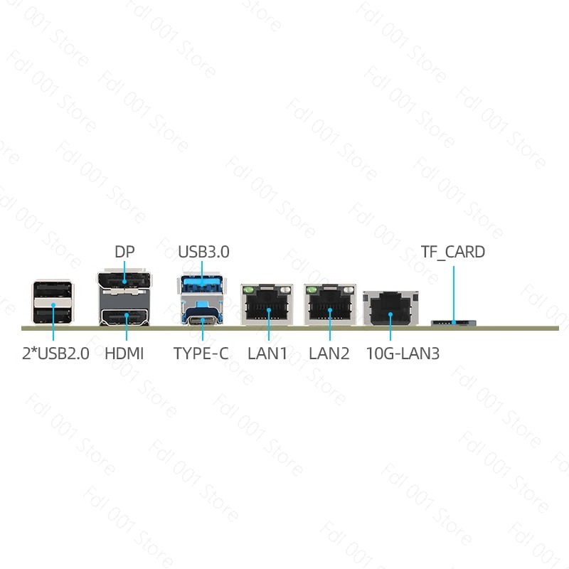 Nas Motherboard N100 6 Sata - N100 Anakart Çift 2.5G 10G SFP