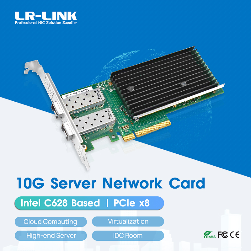 10Gb Sfp+ Pcie Network Card Dual Port - LR-LINK 1010PF-2SFP+ PCIe x8 Çift Bağlantı