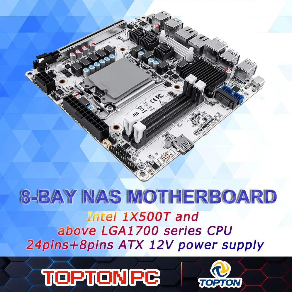 Lga 1700 Ddr5 Itx Motherboard - 8-Bay NAS Mini ITX Anakart(LGA1700 12./13./14.
