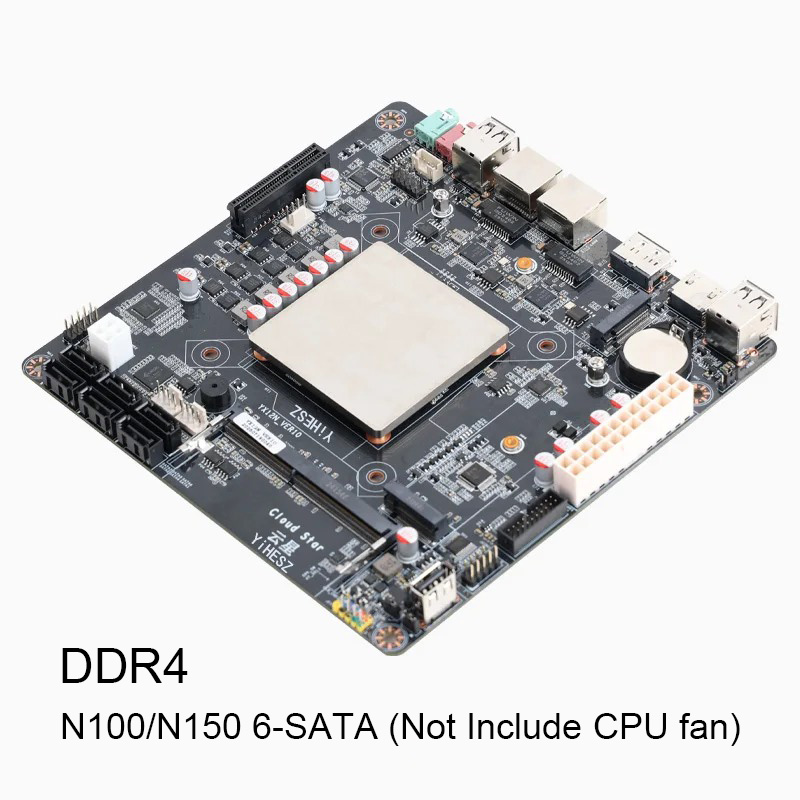 6 Bölmeli N100/N150 NAS Anakar - Nas Motherboard N100 6 Sata incelemesi ve fiyatı