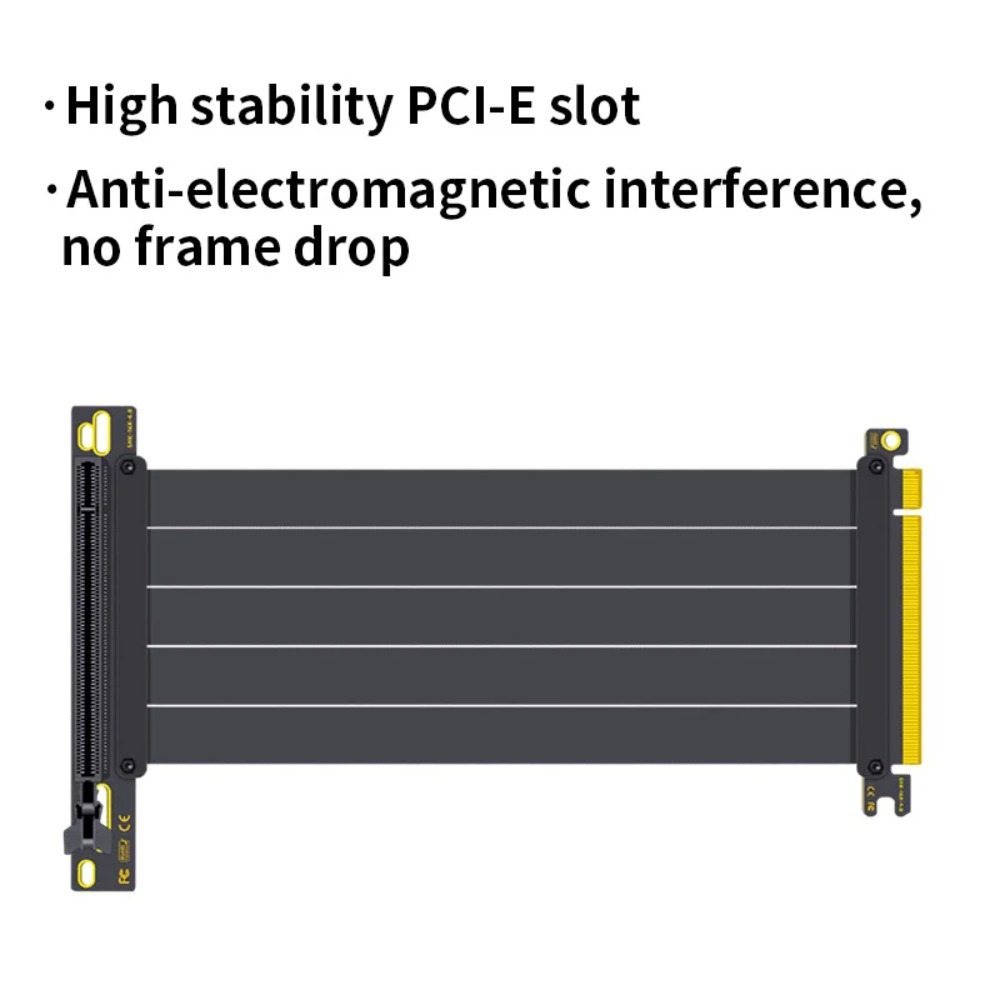 PCI‑E 4.0/3.0 X16 GPU Yükselti - Pcie 4.0 X16 Riser Cable 90 Degree incelemesi ve fiyatı