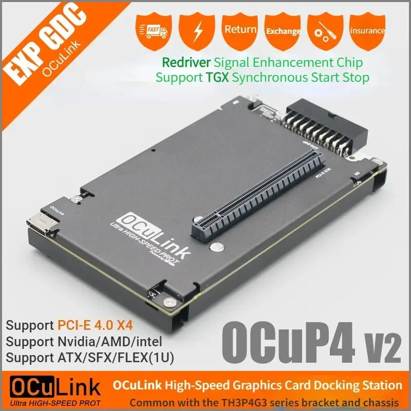 OCuP4V2 OCuLink GPU Dock w ReD - External Gpu Dock Pcie 4.0 Oculink incelemesi ve fiyatı