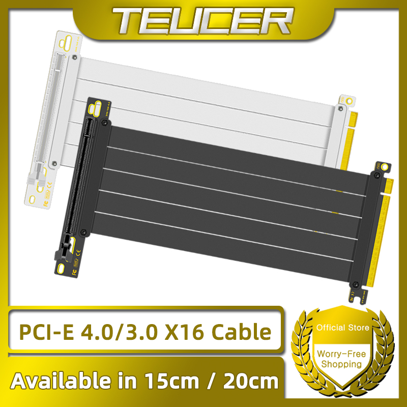 TEUCER PCI-E 4.0 X16 Yükseltic - Pcie 4.0 X16 Riser Cable 90 Degree incelemesi ve fiyatı