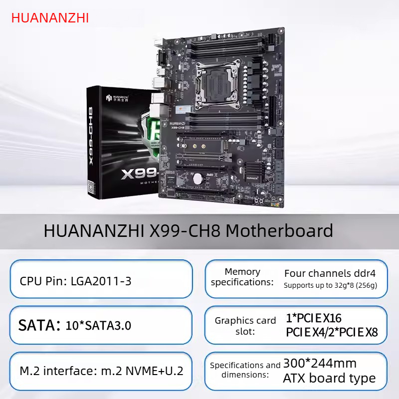 HUANANZHI LGA2011-3 X99 Anakar - X99 Dual Cpu Motherboard Combo incelemesi ve fiyatı
