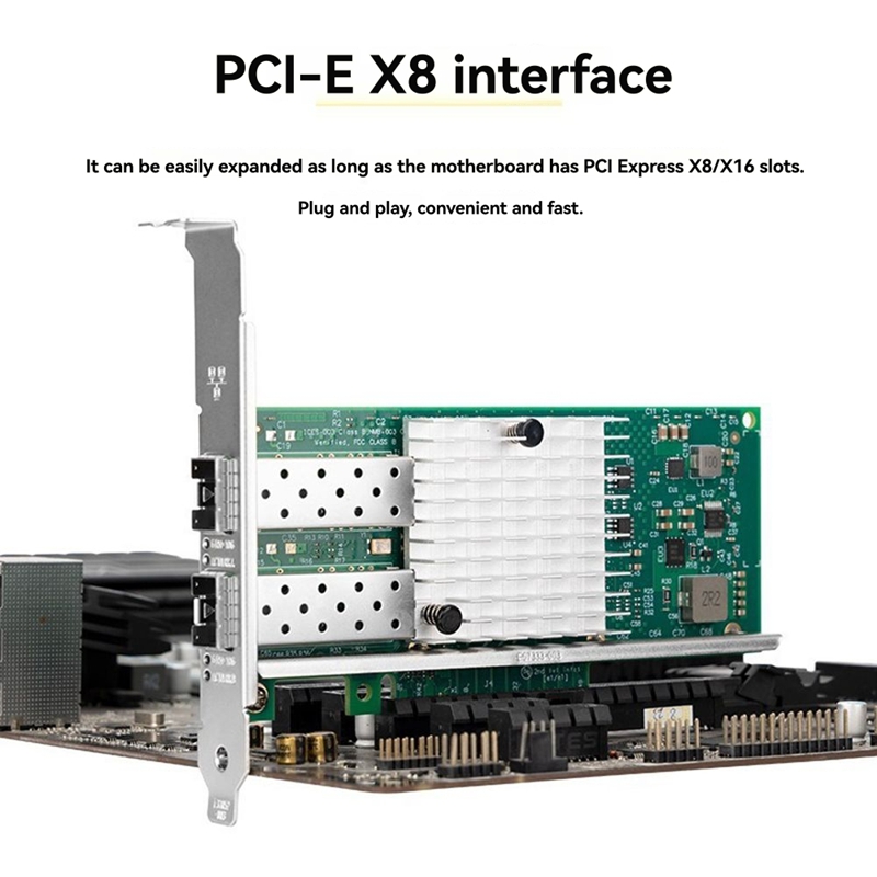 X520-DA1 10Gb SFP+ Çift Bağlan - 10Gb Sfp+ Pcie Network Card Dual Port incelemesi ve fiyatı